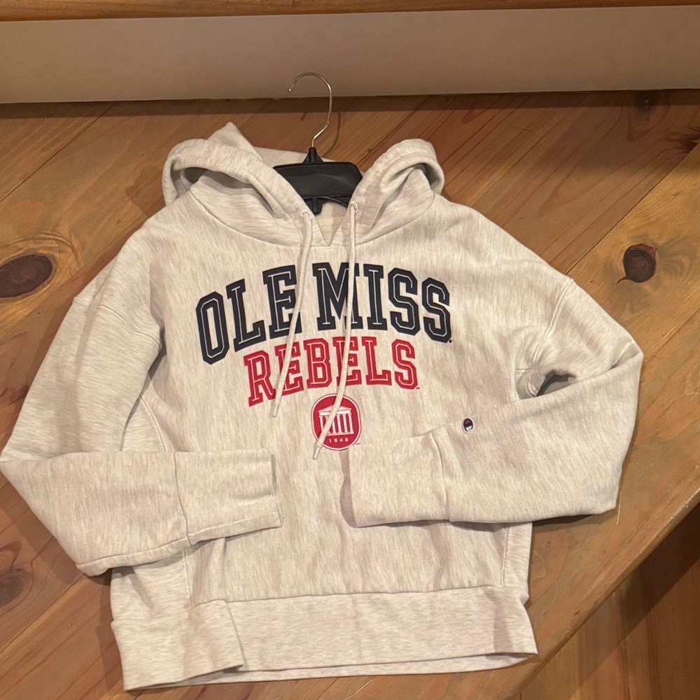 Champion Kids Gray Ole Miss Rebels Hoodie